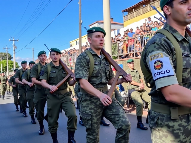 Desfile Cívico em Bragança Paulista Celebra Dia da Independência com Participação de Diversas Escolas e Grupos Comunitários